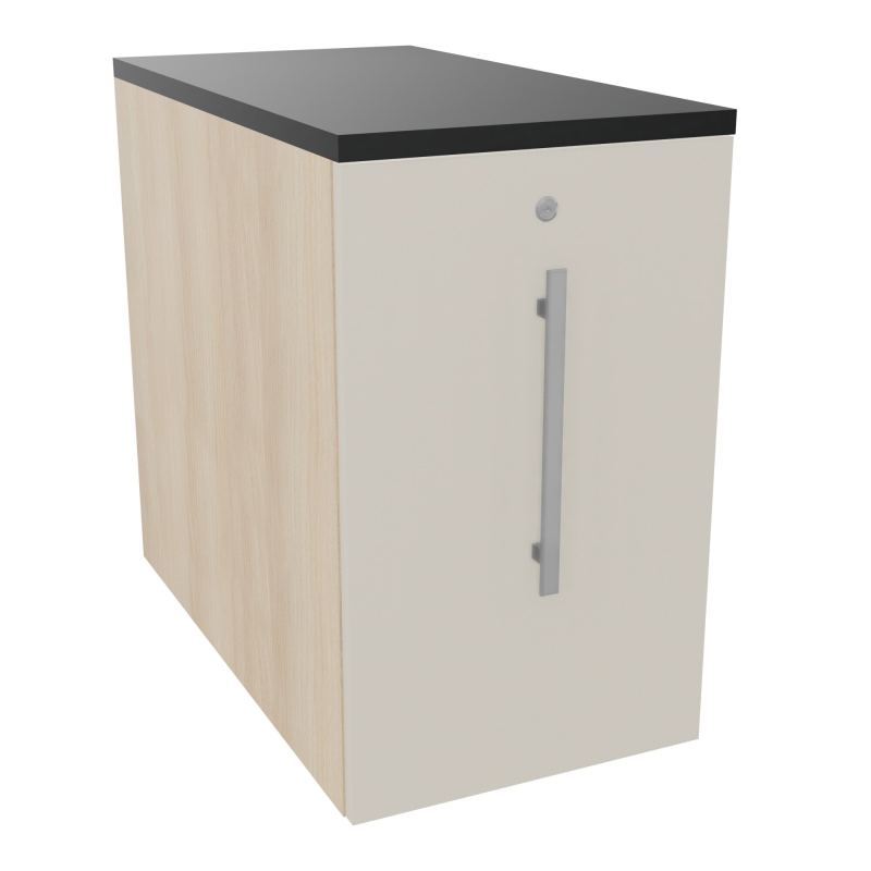 GUSTAVE CAISSON INDIVIDUEL H73,5 L43,2 P80 CM MELAMINE - CORPS  TOP  PORTE  RZ N5 R9