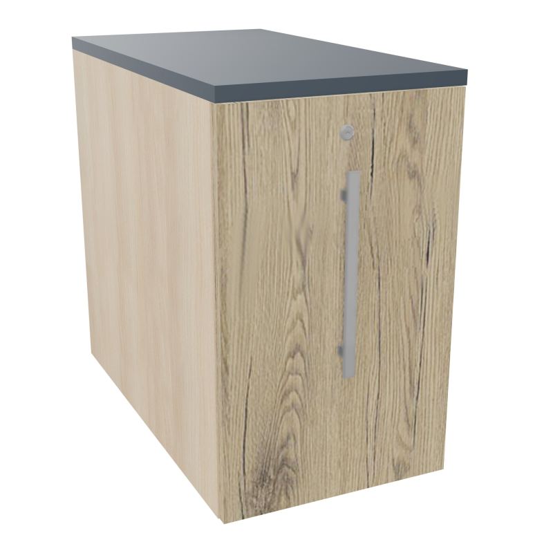 GUSTAVE CAISSON INDIVIDUEL H73,5 L43,2 P80 CM MELAMINE - CORPS  TOP  PORTE  RZ R3 R6