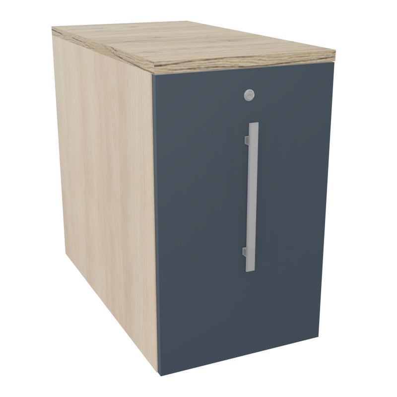 GUSTAVE CAISSON INDIVIDUEL H73,5 L43,2 P80 CM MELAMINE - CORPS  TOP  PORTE  RZ R6 R3