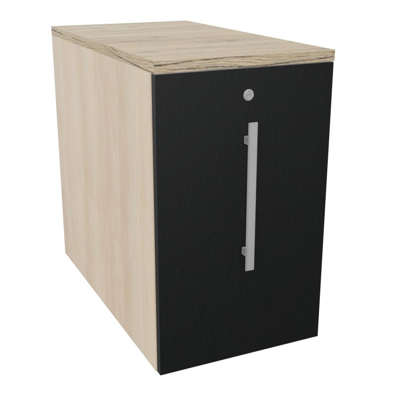 GUSTAVE CAISSON INDIVIDUEL H73,5 L43,2 P80 CM MELAMINE - CORPS  TOP  PORTE  RZ R9 R3