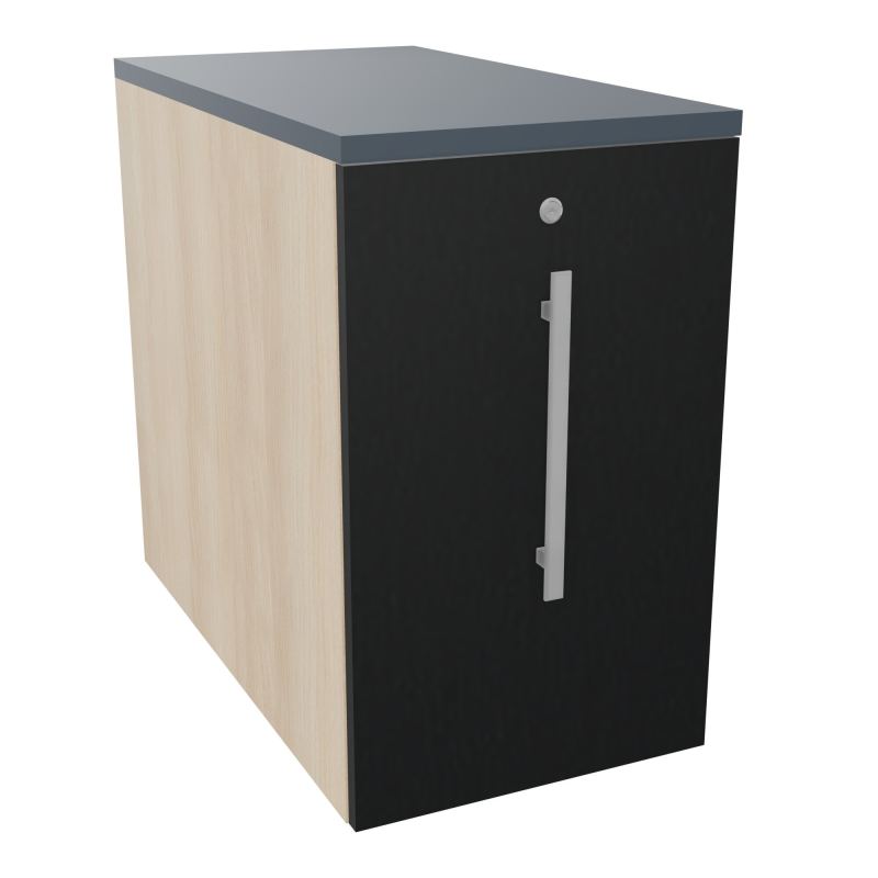 GUSTAVE CAISSON INDIVIDUEL H73,5 L43,2 P80 CM MELAMINE - CORPS  TOP  PORTE  RZ R9 R6