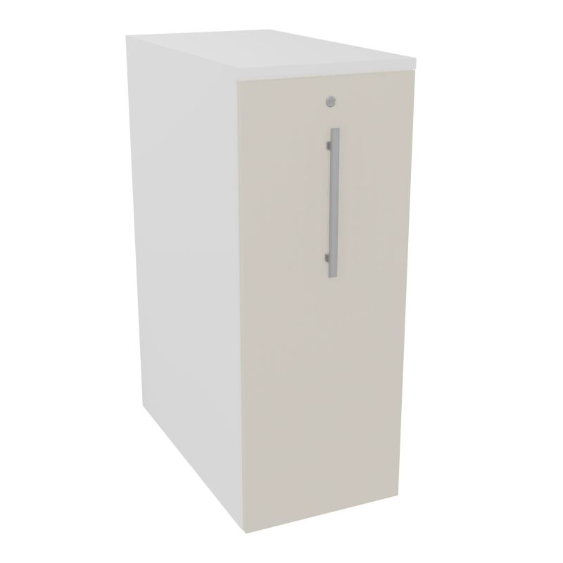 GUSTAVE CAISSON INDIVIDUEL H113,5 L43,2 P80CM CORPS & TOP MELAMINE  -PORTE MG N5