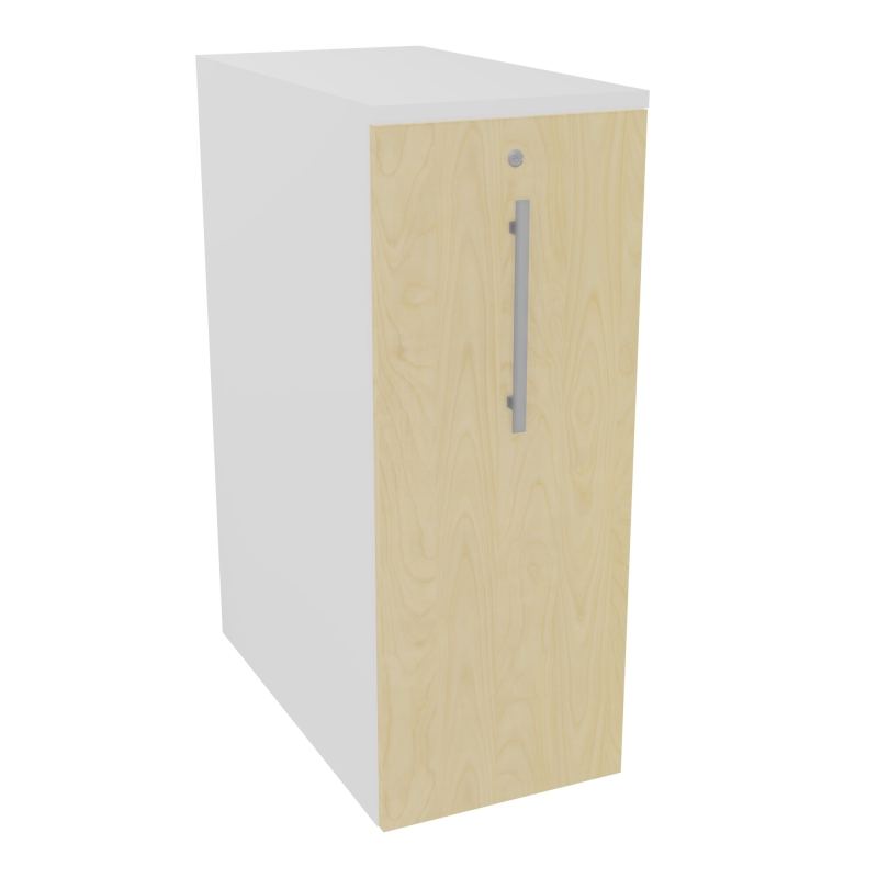 GUSTAVE CAISSON INDIVIDUEL H113,5 L43,2 P80CM CORPS & TOP MELAMINE  -PORTE MG N8