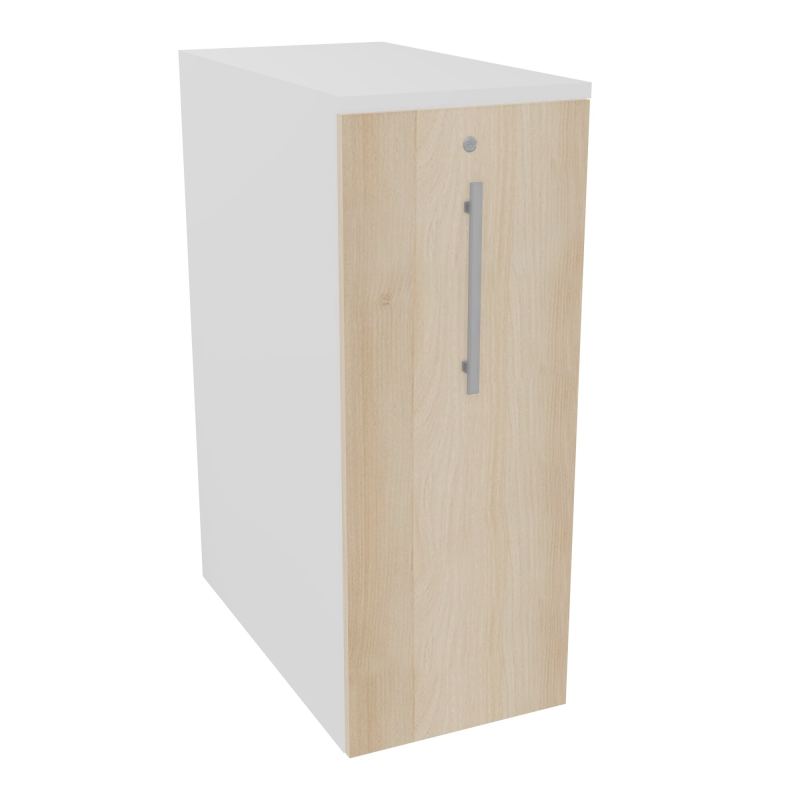 GUSTAVE CAISSON INDIVIDUEL H113,5 L43,2 P80CM CORPS & TOP MELAMINE  -PORTE MG RZ