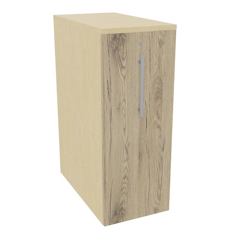 GUSTAVE CAISSON INDIVIDUEL H113,5 L43,2 P80CM CORPS & TOP MELAMINE  -PORTE N8 R3