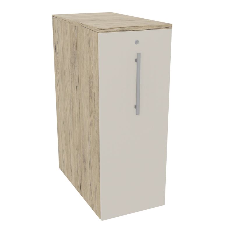 GUSTAVE CAISSON INDIVIDUEL H113,5 L43,2 P80CM CORPS & TOP MELAMINE  -PORTE R3 N5
