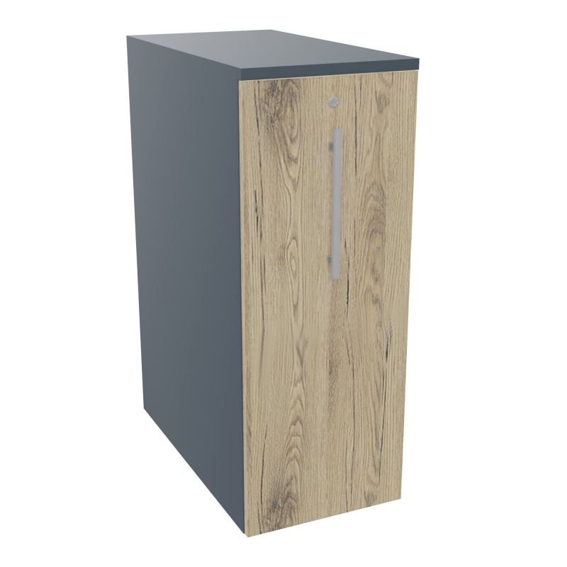 GUSTAVE CAISSON INDIVIDUEL H113,5 L43,2 P80CM CORPS & TOP MELAMINE  -PORTE  R6 R3