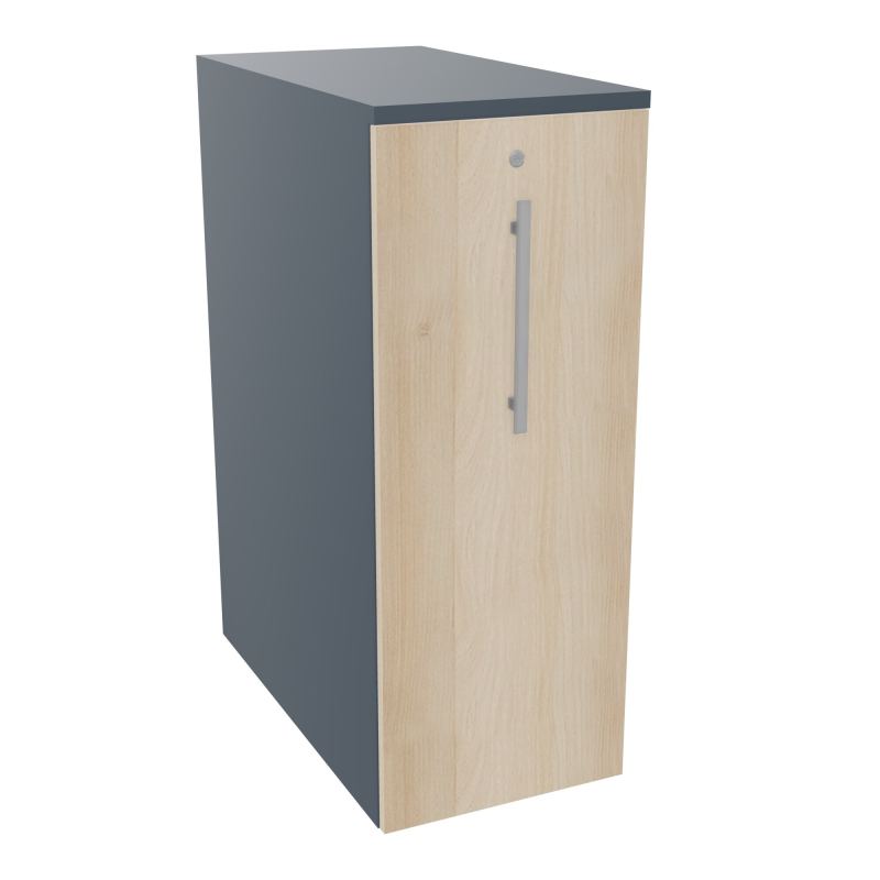 GUSTAVE CAISSON INDIVIDUEL H113,5 L43,2 P80CM CORPS & TOP MELAMINE  -PORTE  R6 RZ