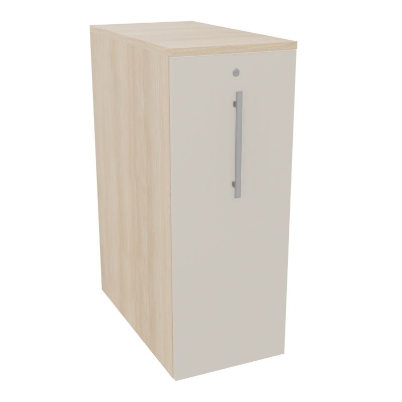 GUSTAVE CAISSON INDIVIDUEL H113,5 L43,2 P80CM CORPS & TOP MELAMINE  -PORTE RZ N5