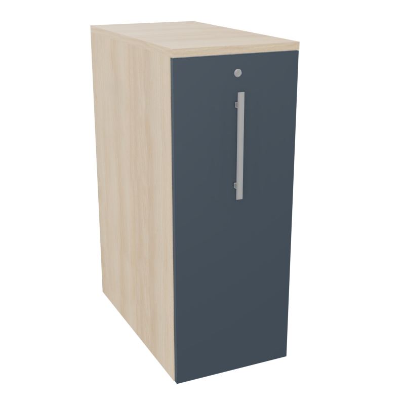 GUSTAVE CAISSON INDIVIDUEL H113,5 L43,2 P80CM CORPS & TOP MELAMINE  -PORTE  RZ R6