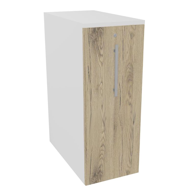 GUSTAVE CAISSON PARTAGE H113,5 L43,2 P80 CM CORPS & TOP MELAMINE MG PORTE MELAMINE R3