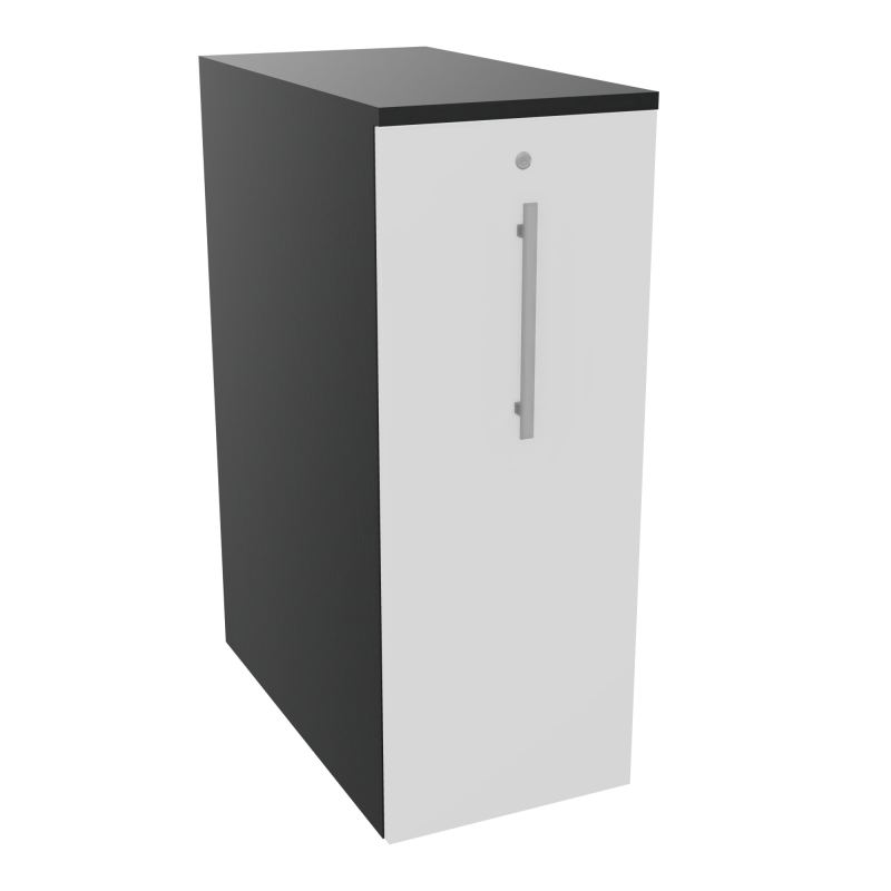 GUSTAVE CAISSON PARTAGE H113,5 L43,2 P80 CM CORPS & TOP PORTE MELAMINE R9 MG