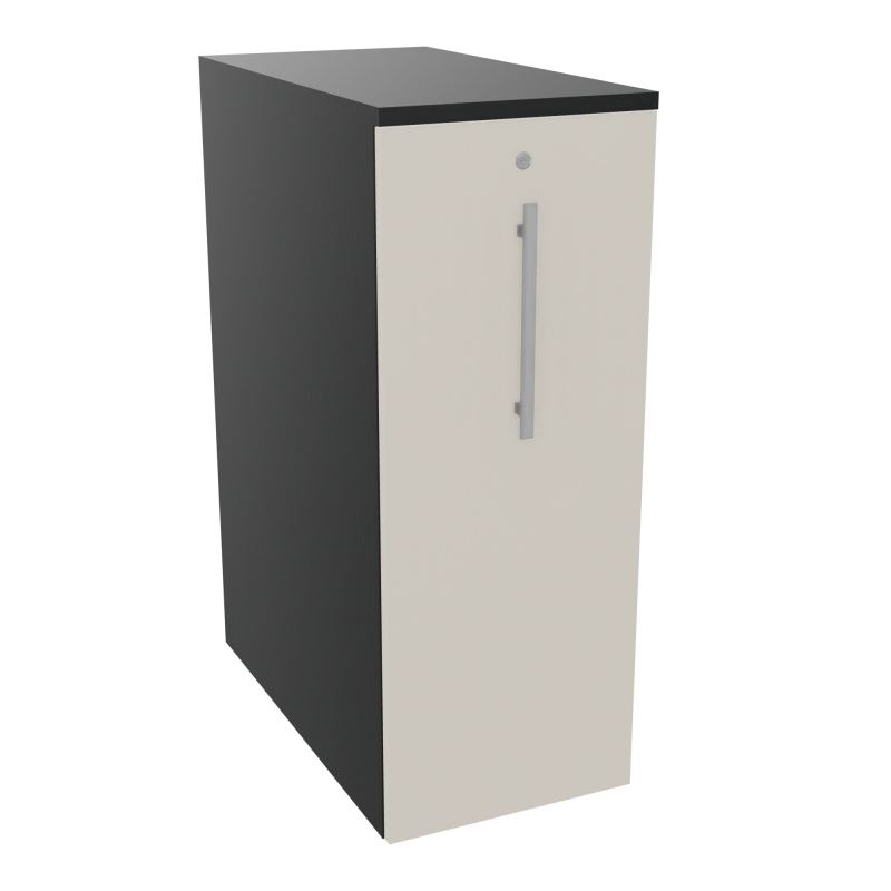 GUSTAVE CAISSON PARTAGE H113,5 L43,2 P80 CM CORPS & TOP PORTE MELAMINE R9 N5
