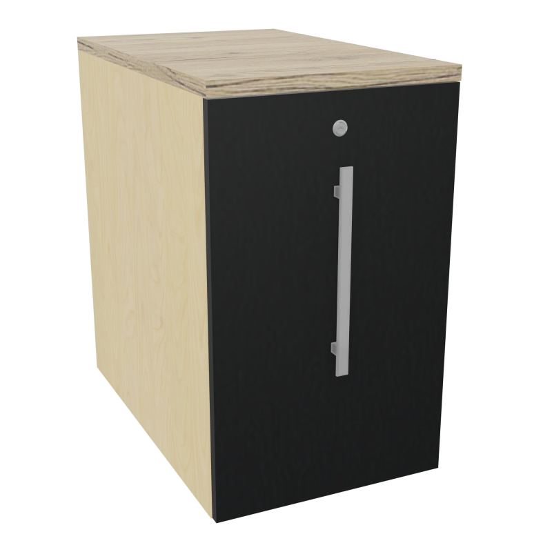 GUSTAVE CAISSON INDIVIDUEL H73,5 L43,2 P70 CM MELAMINE - CORPS  TOP  PORTE  N8 R9 R3