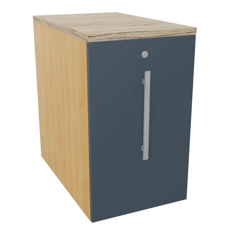 GUSTAVE CAISSON INDIVIDUEL H73,5 L43,2 P70 CM MELAMINE - CORPS  TOP  PORTE  R5 R6 R3