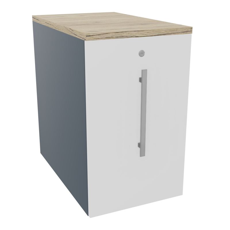 GUSTAVE CAISSON INDIVIDUEL H73,5 L43,2 P70 CM MELAMINE - CORPS  TOP  PORTE  R6 MG R3