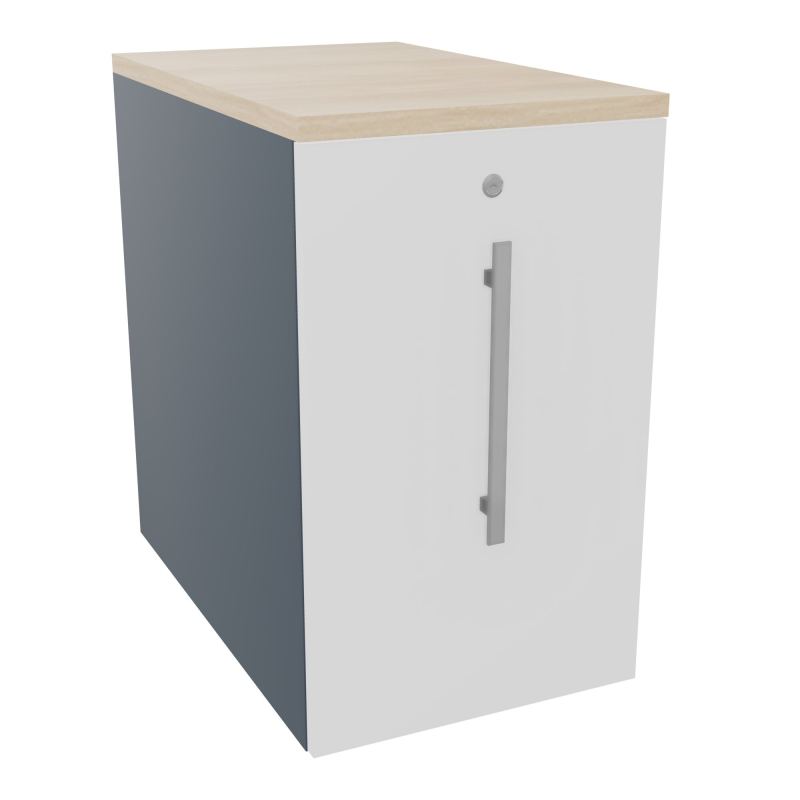 GUSTAVE CAISSON INDIVIDUEL H73,5 L43,2 P70 CM MELAMINE - CORPS  TOP  PORTE  R6 MG RZ