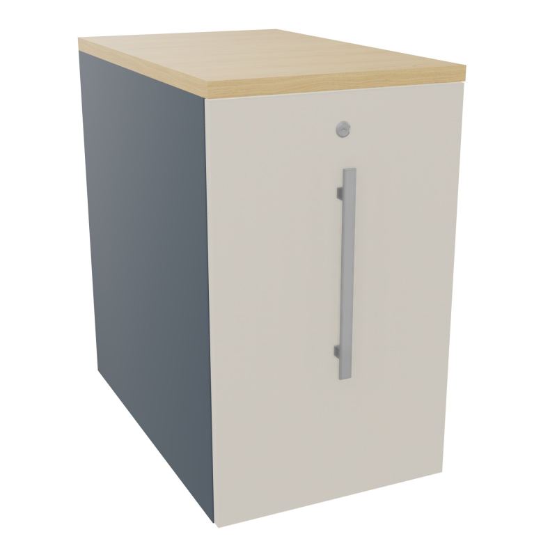 GUSTAVE CAISSON INDIVIDUEL H73,5 L43,2 P70 CM MELAMINE - CORPS  TOP  PORTE  R6 N5 R1