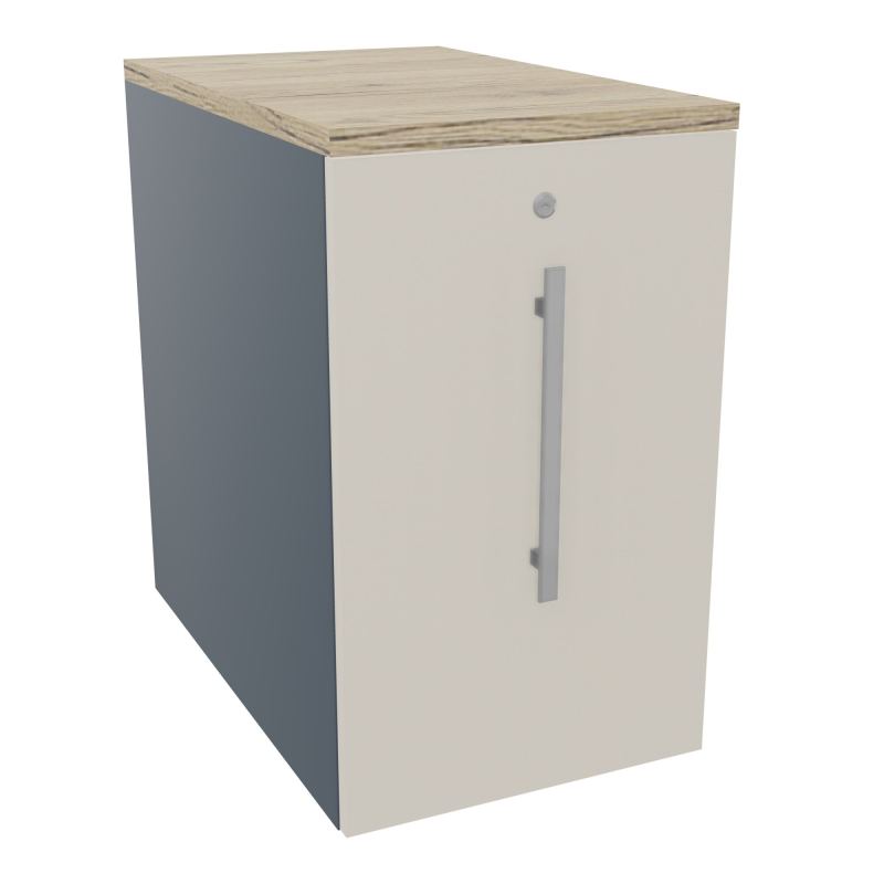 GUSTAVE CAISSON INDIVIDUEL H73,5 L43,2 P70 CM MELAMINE - CORPS  TOP  PORTE  R6 N5 R3
