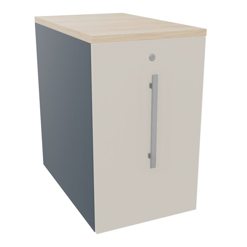 GUSTAVE CAISSON INDIVIDUEL H73,5 L43,2 P70 CM MELAMINE - CORPS  TOP  PORTE  R6 N5 RZ