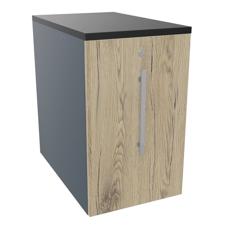 GUSTAVE CAISSON INDIVIDUEL H73,5 L43,2 P70 CM MELAMINE - CORPS  TOP  PORTE  R6 R3 R9