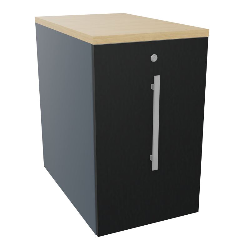 GUSTAVE CAISSON INDIVIDUEL H73,5 L43,2 P70 CM MELAMINE - CORPS  TOP  PORTE  R6 R9 R1