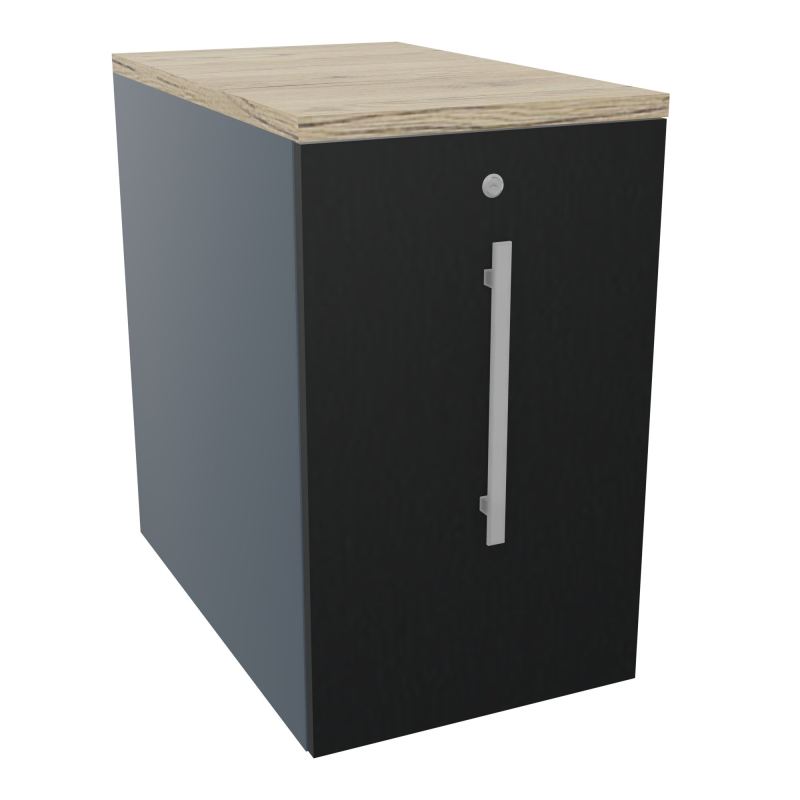 GUSTAVE CAISSON INDIVIDUEL H73,5 L43,2 P70 CM MELAMINE - CORPS  TOP  PORTE  R6 R9 R3