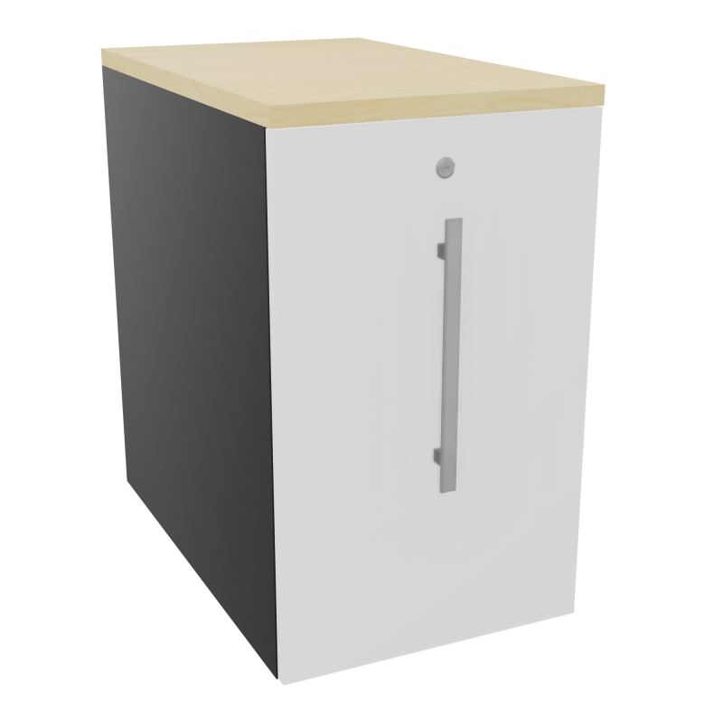 GUSTAVE CAISSON INDIVIDUEL H73,5 L43,2 P70 CM MELAMINE - CORPS  TOP  PORTE  R9 MG N8