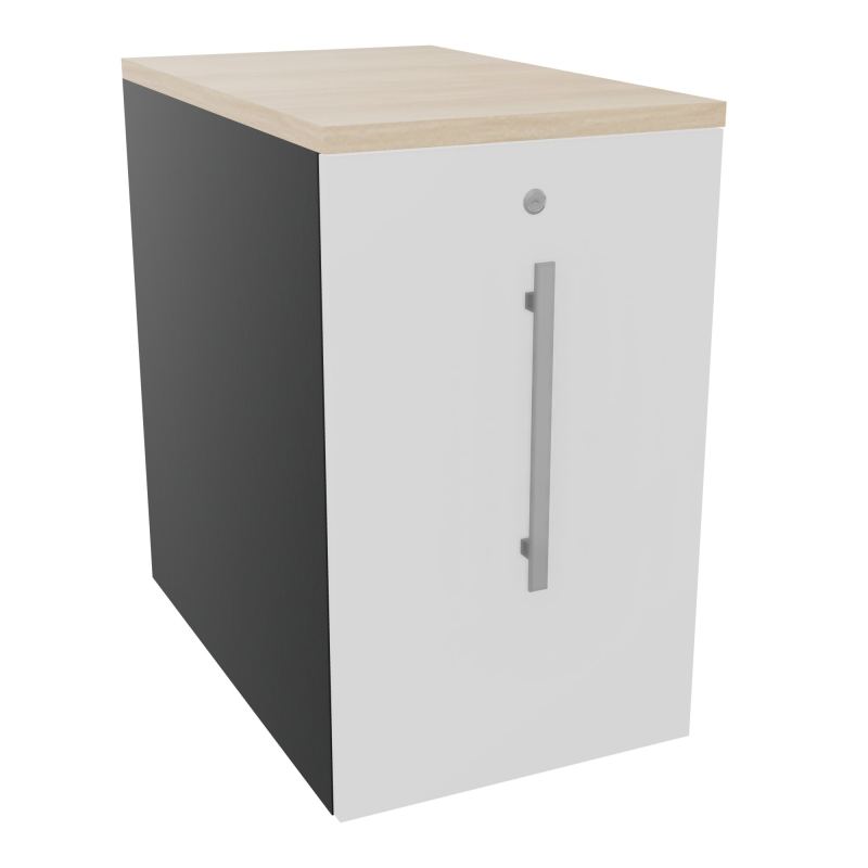 GUSTAVE CAISSON INDIVIDUEL H73,5 L43,2 P70 CM MELAMINE - CORPS  TOP  PORTE  R9 MG RZ