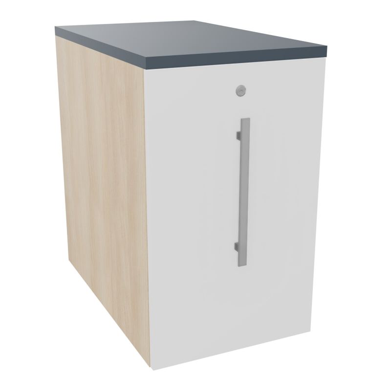 GUSTAVE CAISSON INDIVIDUEL H73,5 L43,2 P70 CM MELAMINE - CORPS  TOP  PORTE  RZ MG R6