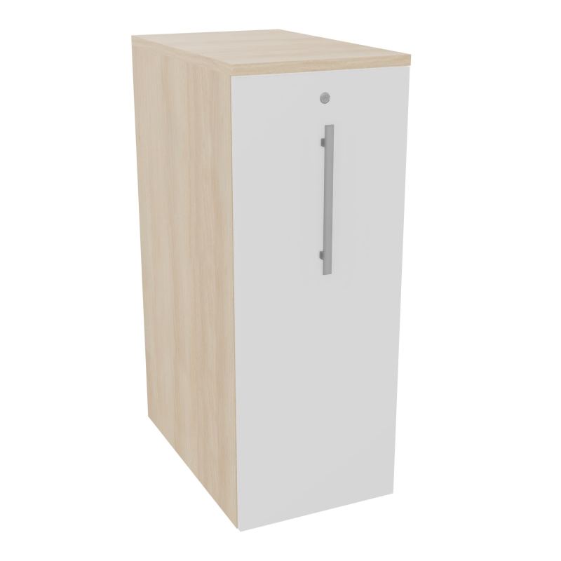 GUSTAVE CAISSON INDIVIDUEL H113,5 L43,2 P70 CM CORPS & TOP MELAMINE RZ PORTE MELAMINE MG