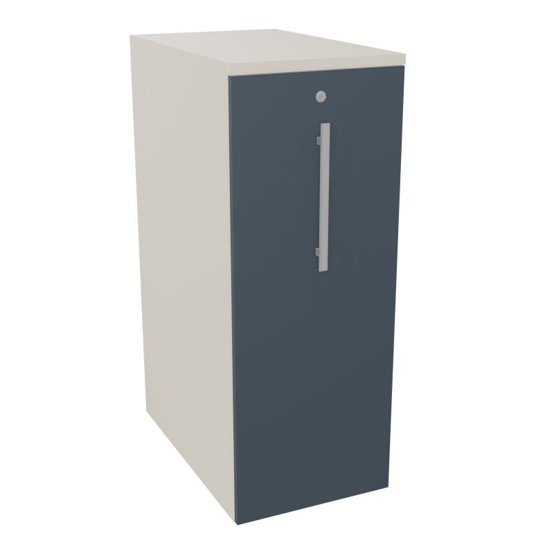 GUSTAVE CAISSON PARTAGE H113,5 L43,2 P70 CM CORPS & TOP PORTE MELAMINE N5 R6