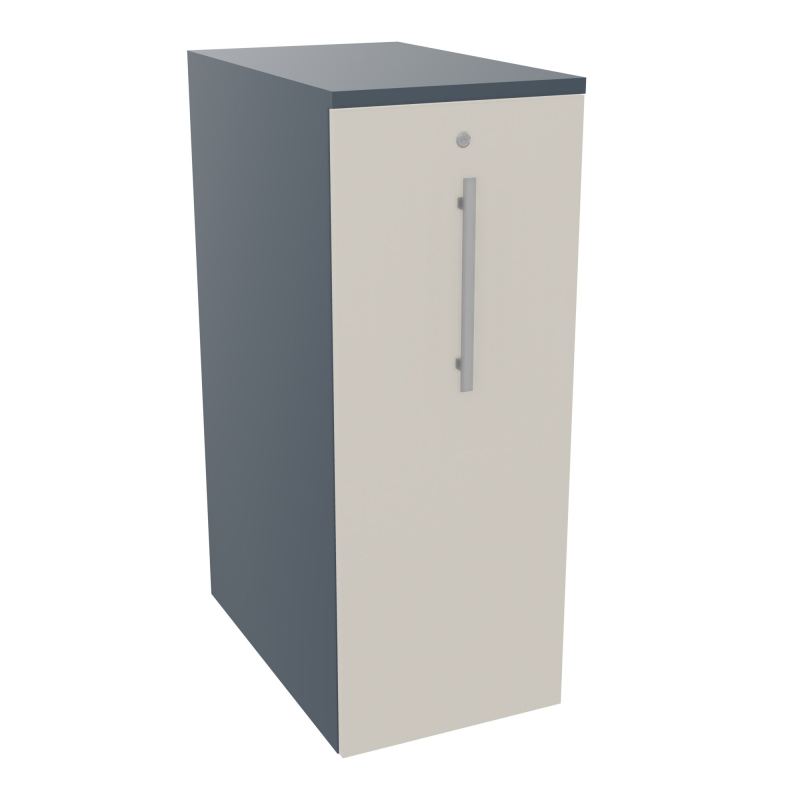 GUSTAVE CAISSON PARTAGE H113,5 L43,2 P70 CM CORPS & TOP PORTE MELAMINE R6 N5