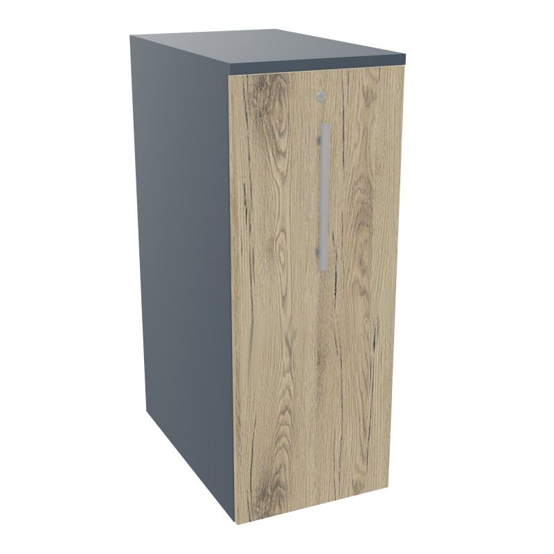 GUSTAVE CAISSON PARTAGE H113,5 L43,2 P70 CM CORPS & TOP PORTE MELAMINE R6 R3