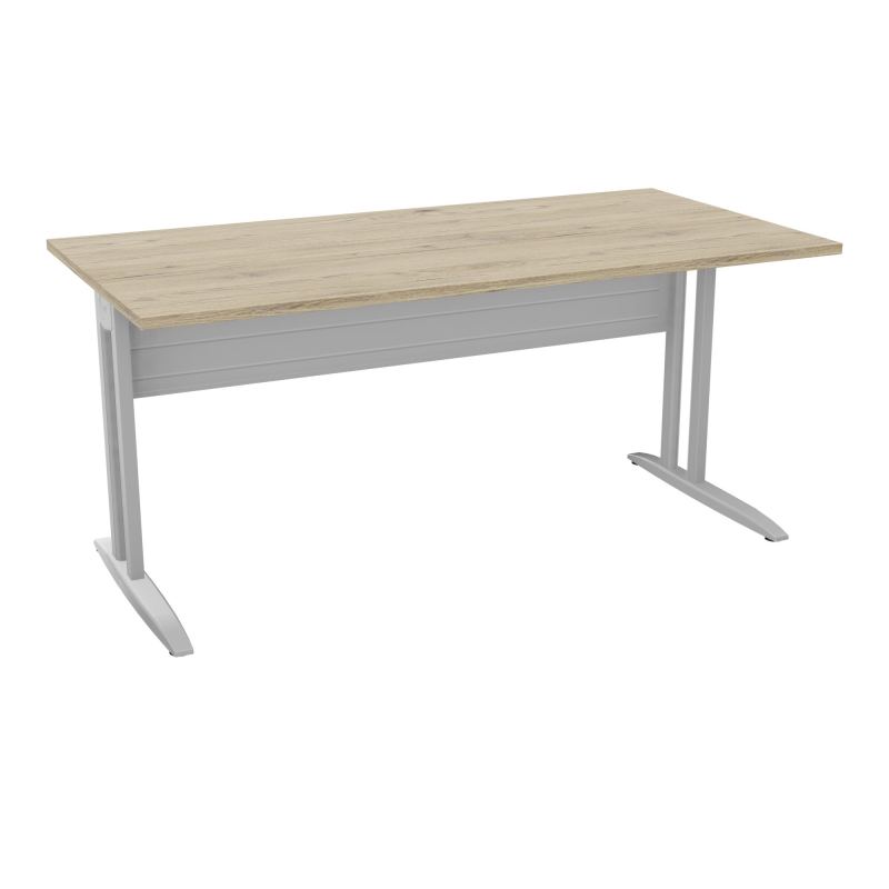 BUR RECT IDOL L160XP80CM DECOR R3 PIEDS L FX ET VDF METAL FIN SA SANS CARTER