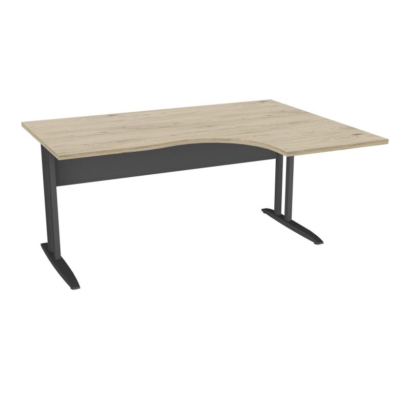 BUR CPT ASYM 90° IDOL L160 XRT. 60CM - A DRT DECOR R3 PIEDS FX L ET VDF METAL FIN SC SANS