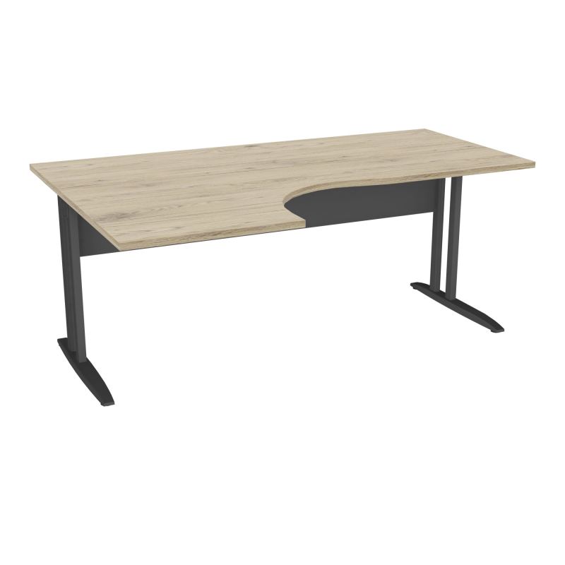 BUR CPT ASYM 90° IDOL L180 XRT. 60CM - A GCH DECOR R3 PIEDS FX L ET VDF METAL FIN SC SANS