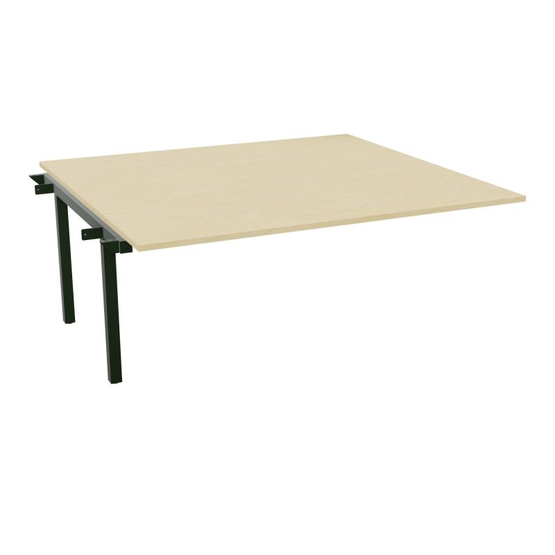 BUREAU ARIAL T SUI RECT L180XP165 EP25 PIED INTERMED.CARRE 165 FX N8 ST
