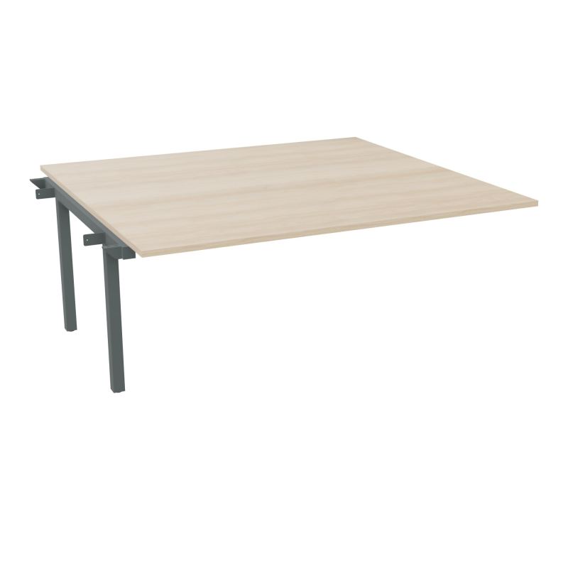 BUREAU ARIAL T SUI RECT L180XP165 EP25 PIED INTERMED.CARRE 165 FX RZ SU