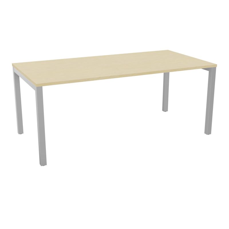 BUREAU ARIAL T RECT L180 P90EP25 PIED CARRE ARCHE FX N8 SA