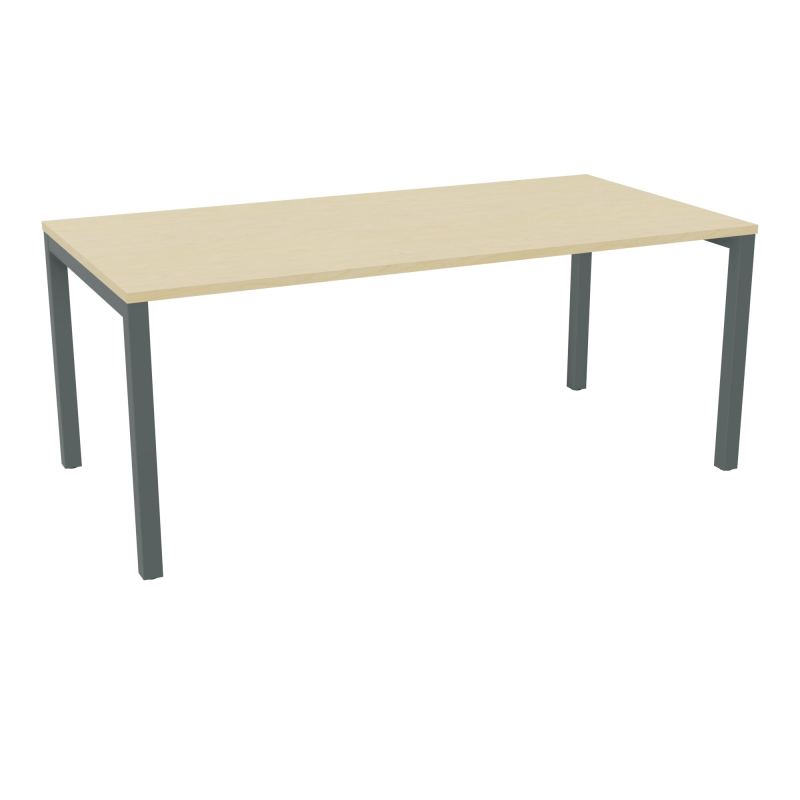 BUREAU ARIAL T RECT L180 P90EP25 PIED CARRE ARCHE FX N8 SU
