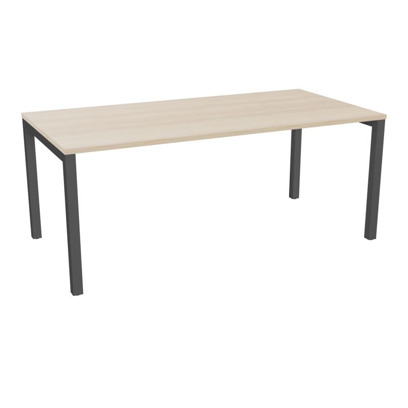 BUREAU ARIAL T RECT L180 P90EP25 PIED CARRE ARCHE FX RZ SC