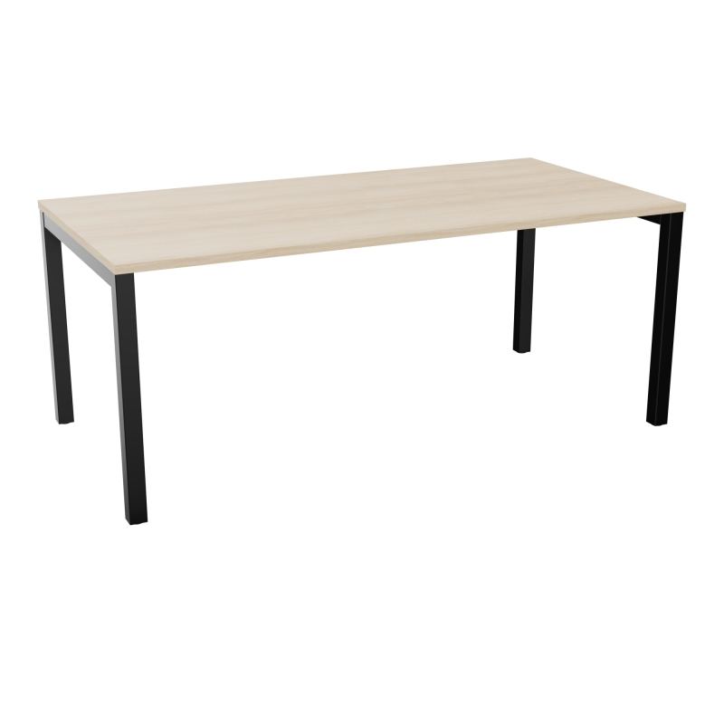 BUREAU ARIAL T RECT L180 P90EP25 PIED CARRE ARCHE FX RZ SG