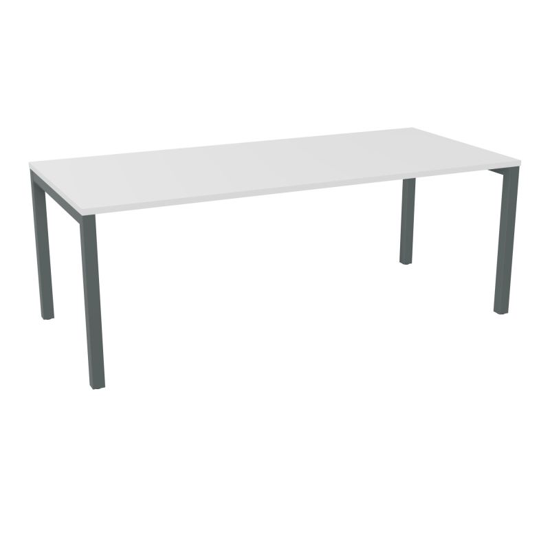 BUREAU ARIAL T RECT L200 P90EP25 PIED CARRE ARCHE FX MG SU