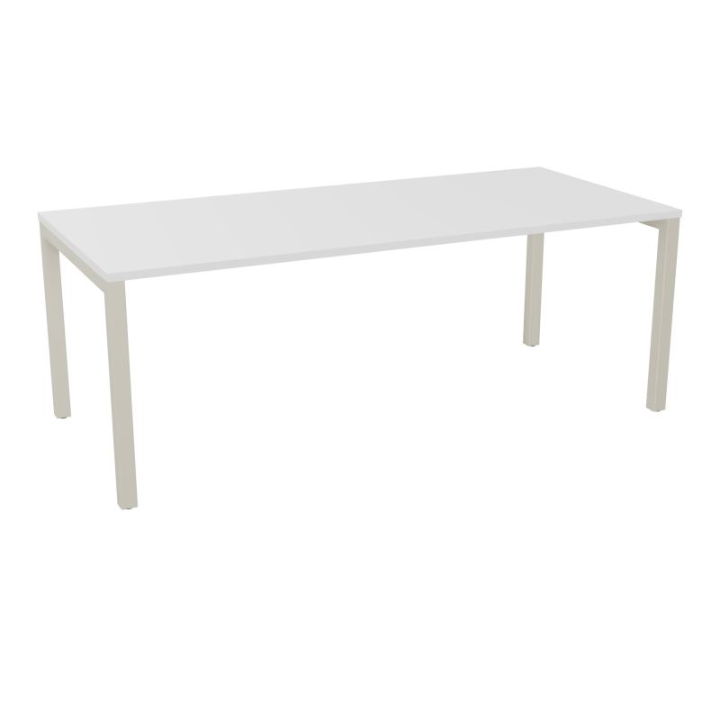 BUREAU ARIAL T RECT L200 P90EP25 PIED CARRE ARCHE FX MG ZC