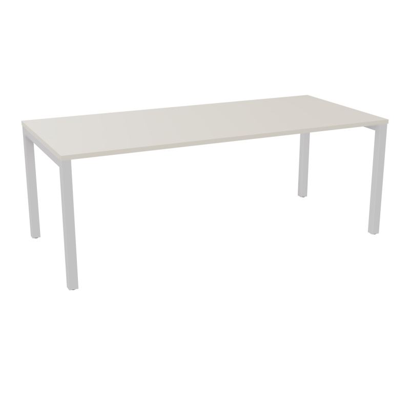 BUREAU ARIAL T RECT L200 P90EP25 PIED CARRE ARCHE FX N5 SD