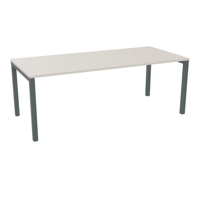 BUREAU ARIAL T RECT L200 P90EP25 PIED CARRE ARCHE FX N5 SU