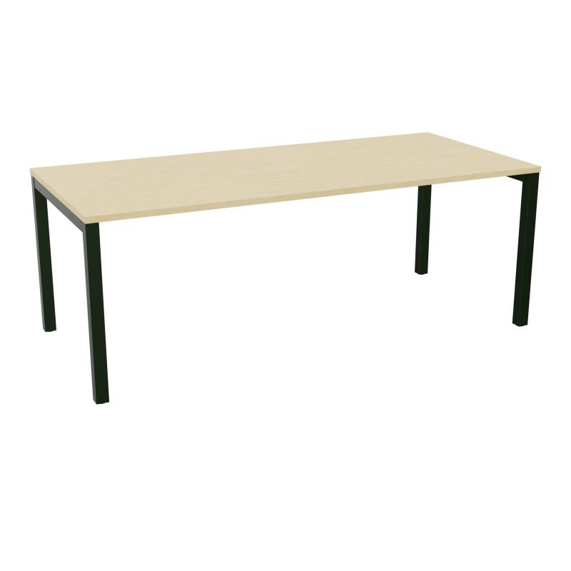 BUREAU ARIAL T RECT L200 P90EP25 PIED CARRE ARCHE FX N8 ST