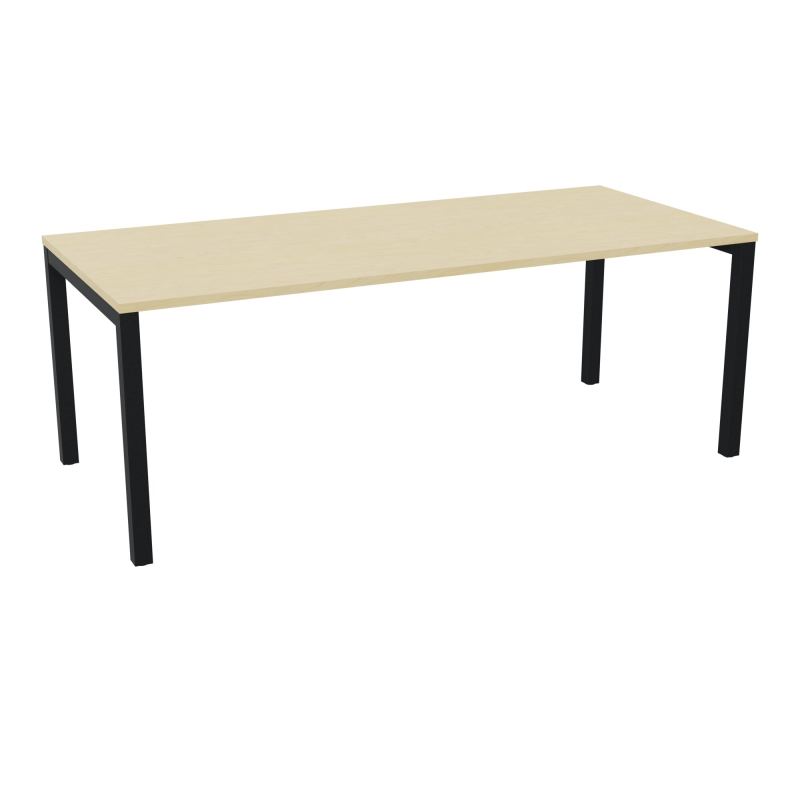 BUREAU ARIAL T RECT L200 P90EP25 PIED CARRE ARCHE FX N8 ZP
