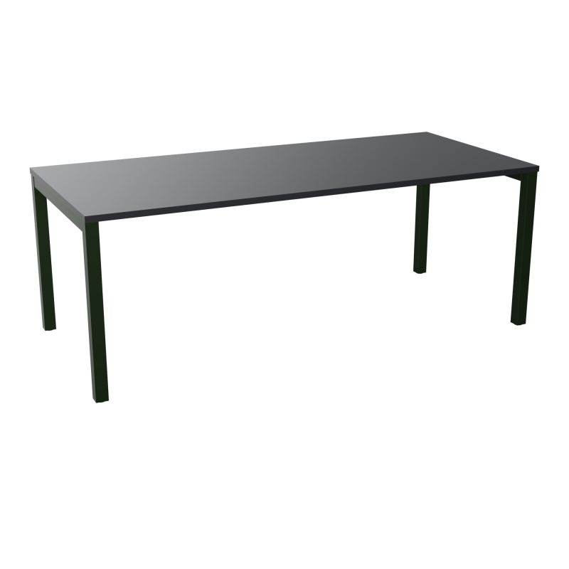 BUREAU ARIAL T RECT L200 P90EP25 PIED CARRE ARCHE FX  R9 ST